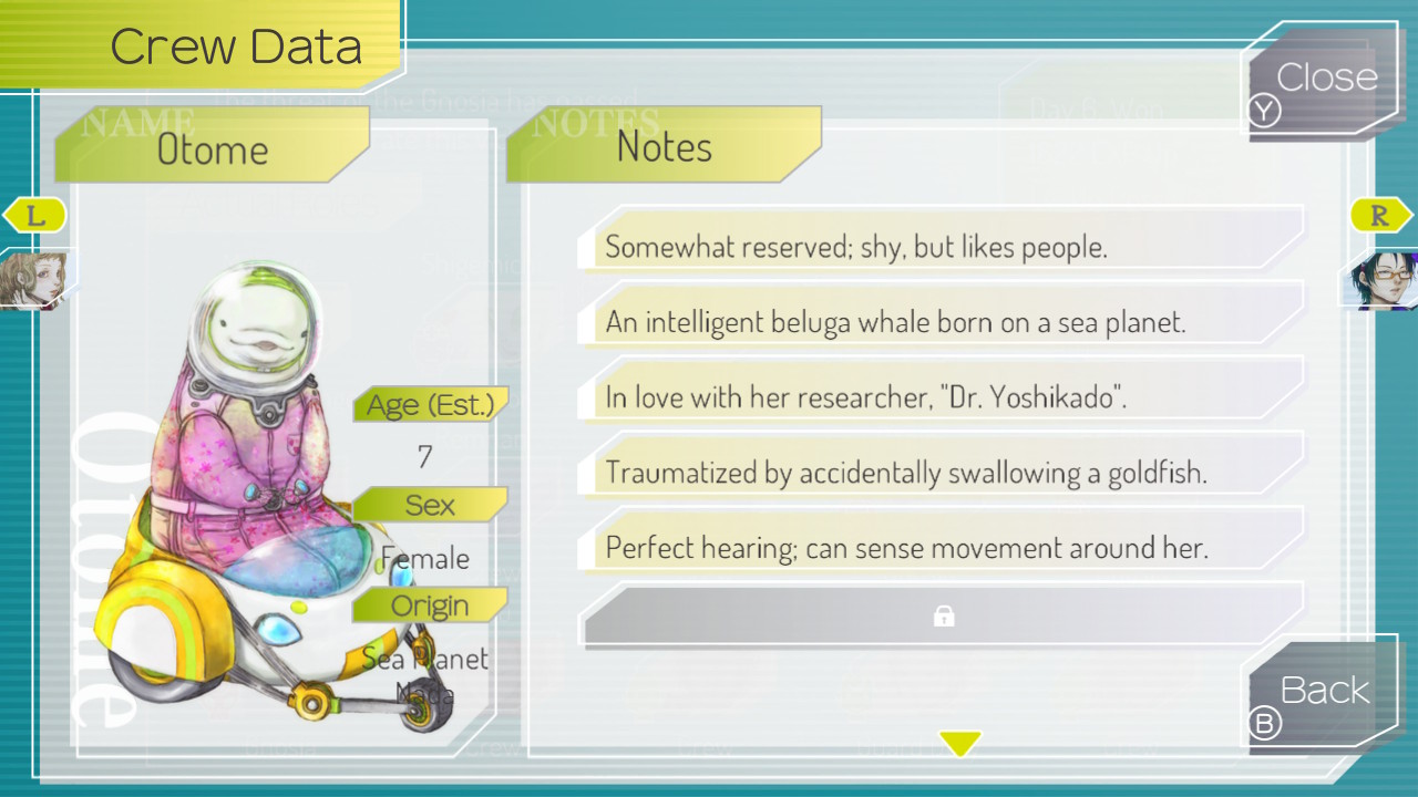Le véritable but du jeu, c'est de débloquer toutes les informations sur les personnages.