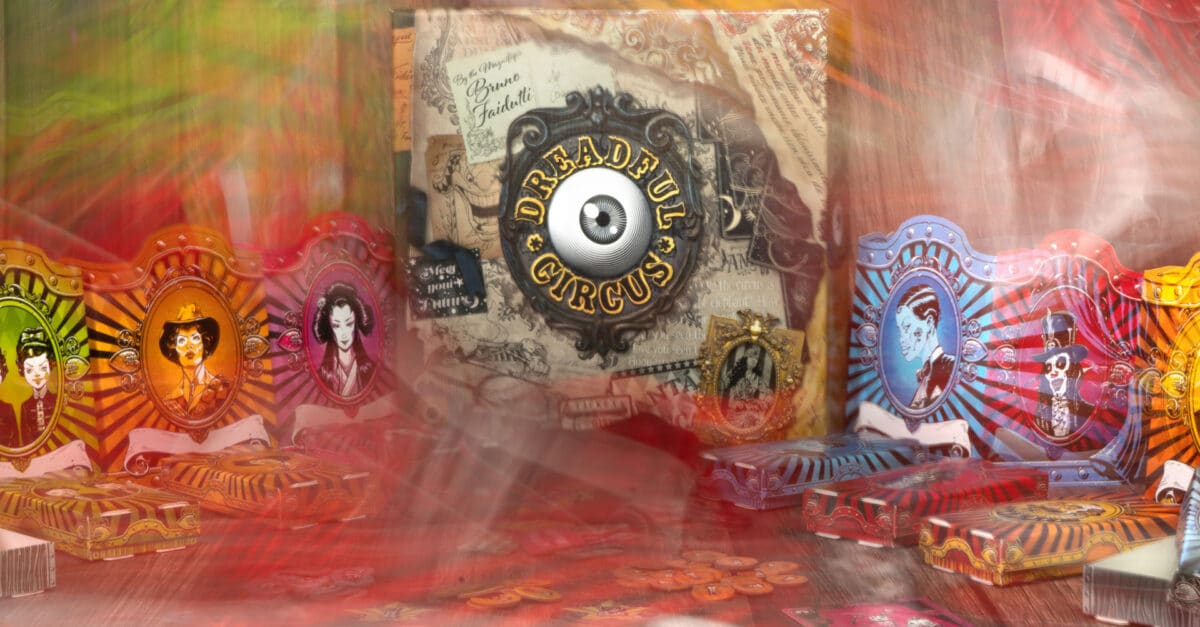 Portal Publishing Dreadful Circus – Englisches Kartenspiel Für 4-8 Spieler, Ca. 45 Minuten, Von Bruno Faidutti